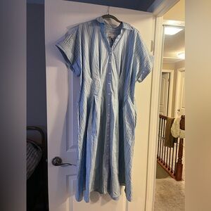 NWT Ava & Viv Striped Shirt Dress